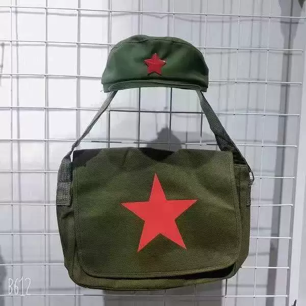 Зеленая сумка для покупок, ретро сумка через плечо