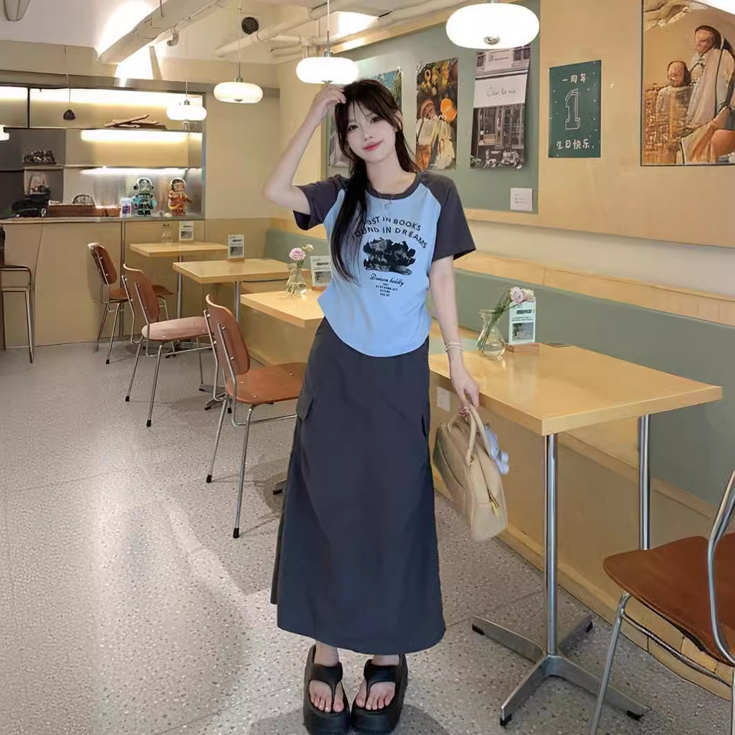 夏 L-4XL 大きいサイズ トップス スカート 夏 L-4XL 大きいサイズ トップス スカート