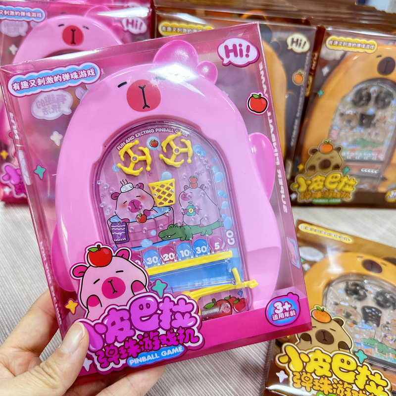 24 Artificial Capybara Pinball Game Machines for Boys and Girls, Kidsren's Toys to Develop Hand-Brain Coordination, Family Interaction Stalls