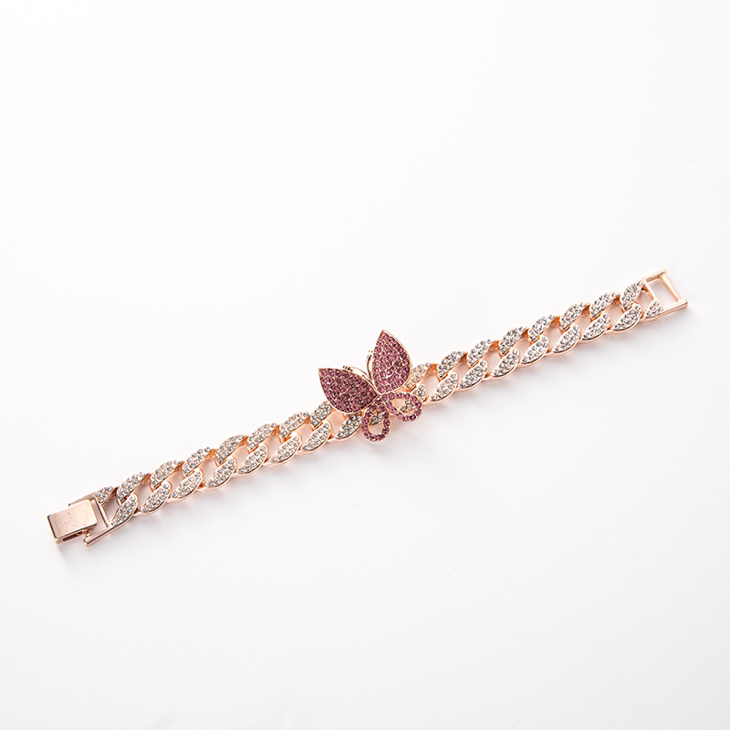 Cadena cubana de clavícula con incrustaciones de diamantes de 15 mm, estilo hip-hop europeo y americano, para mujer, pulsera hip-hop, CubanChai