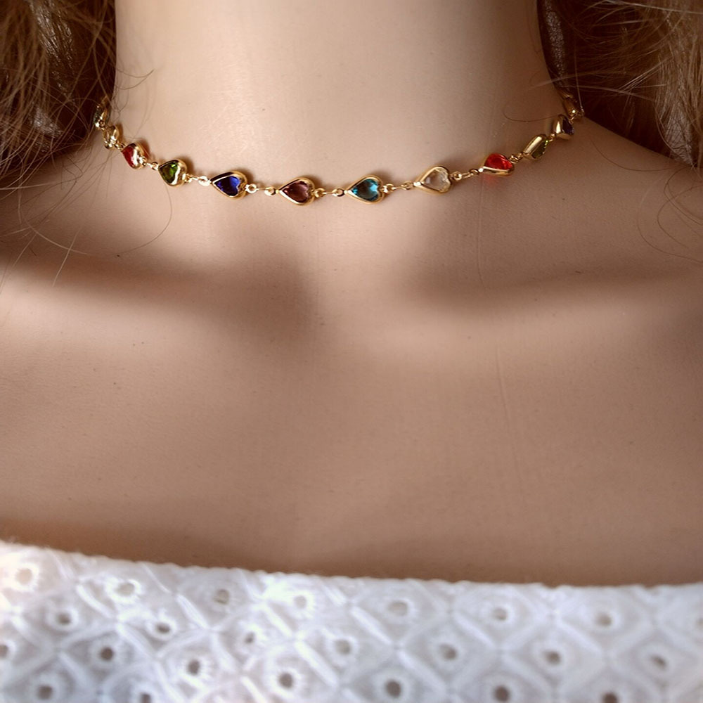 8g Weight Simple Style Geometric Artificial Crystal Alloy Plating Women's Bracelets Necklace