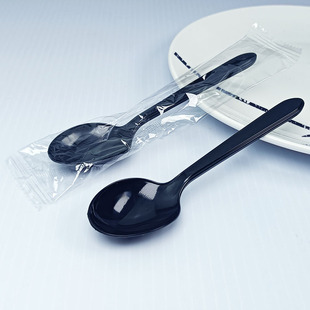 Plastic Disposable Spoon Separate Packaging KFC Spoon Separate Packaging Takeaway Porridge Spoon Fast Food Sugar Water Dessert Spoon