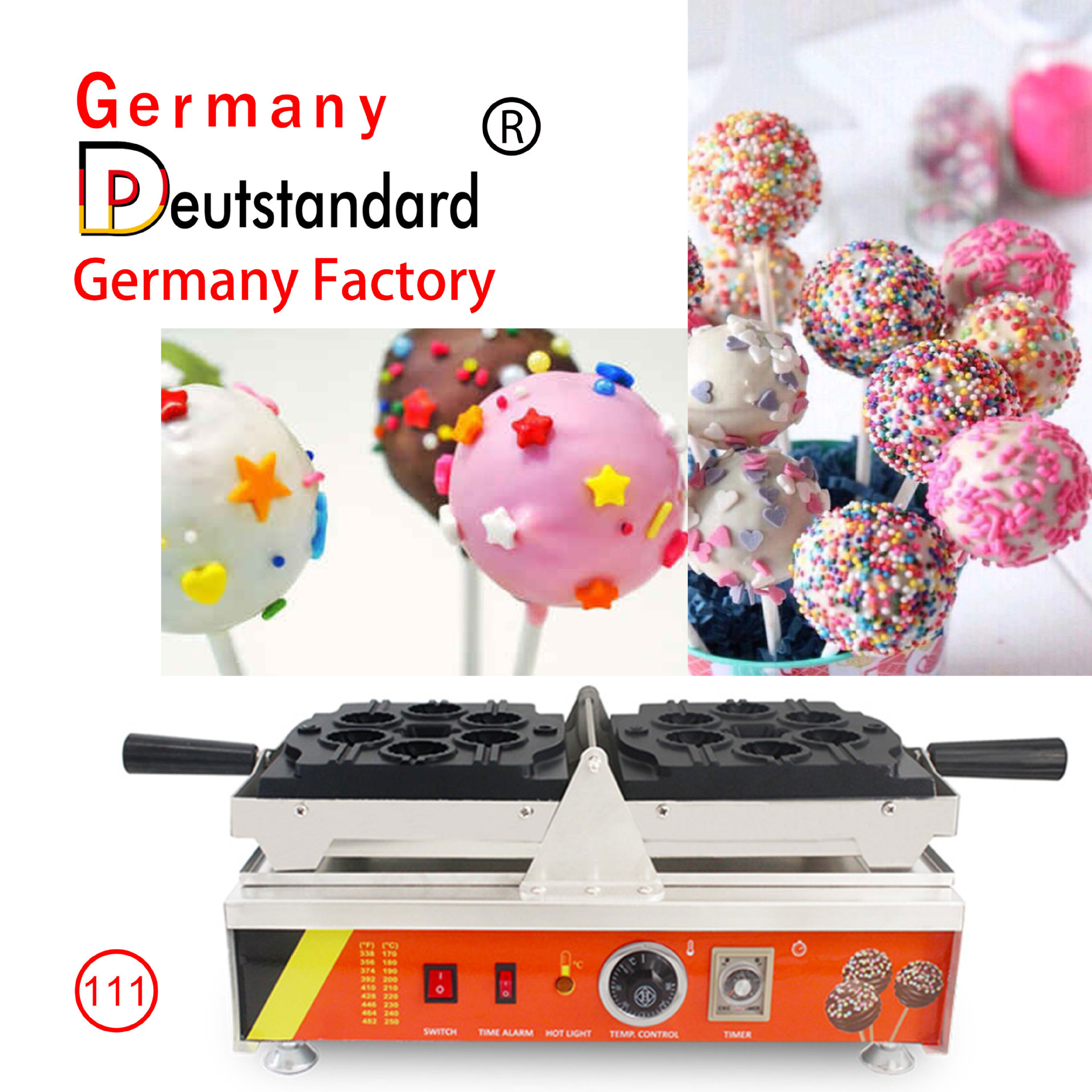 商用西欧美食机器 德国款棒棒糖华夫炉棒棒华夫机 棒棒糖松饼设备