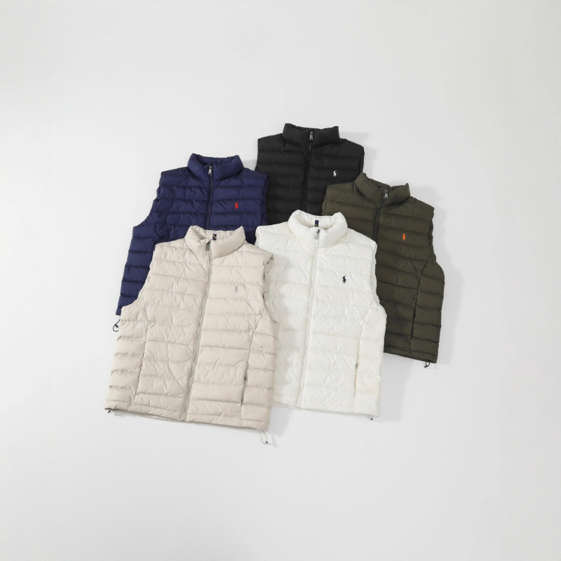Rl Ralph Lauren Ceiling-Level Quality, Scannable Qr Code, New Winter Model, Classic Waterproof Pure down Vest, Sleeveless, Unisex Rl Ralph Lauren Ceiling-Level Quality, Scannable Qr Code, New Winter Model, Classic Waterproof Pure down Vest, Sleeveless, Unisex