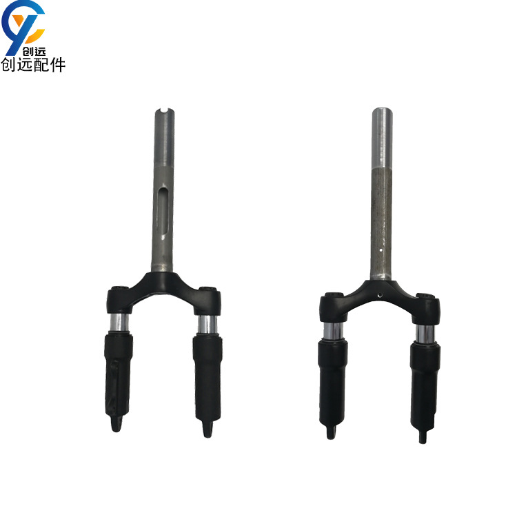 Tenedor delantero Polo ranurado scooter personalizado eje de aleación de aluminio tenedor delantero estilo personalizable ventas directas de la fábrica