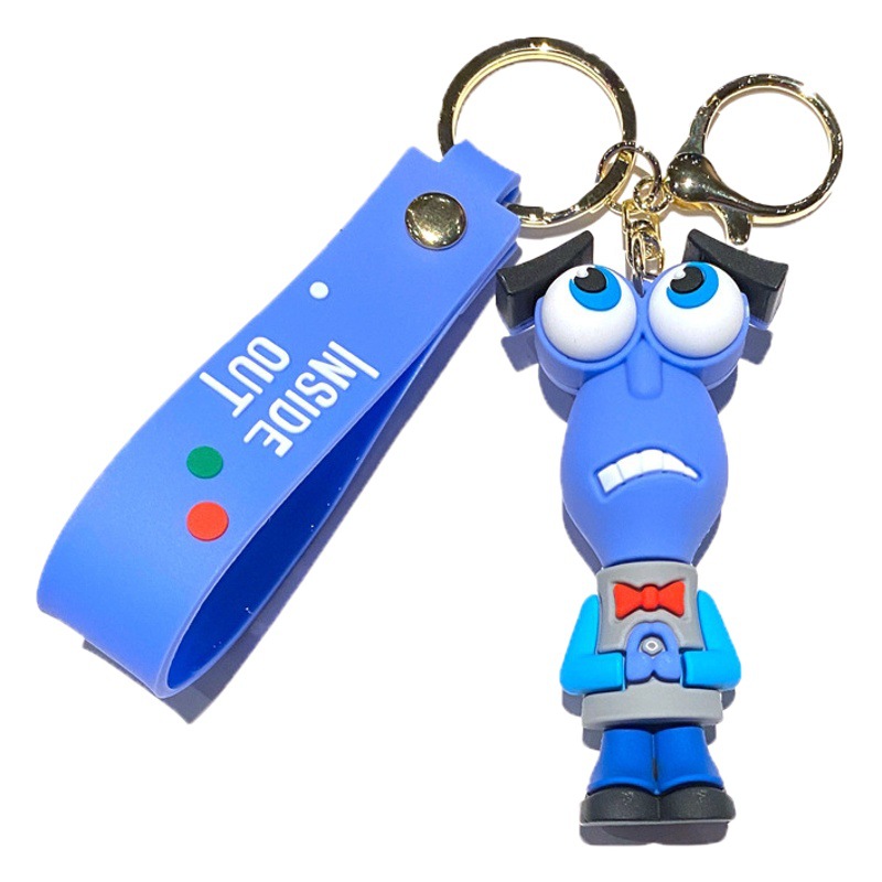 Mente equipo especial INSIDE OUT llavero de dibujos animados anillo la cadena dominante del coche colgante anime al por mayor pequeño regalo