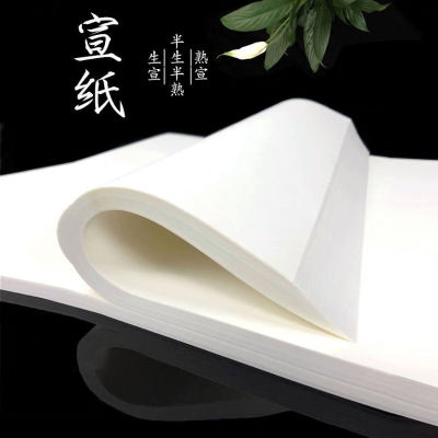 Rice paper Calligraphy Dedicated Chinese painting Health paper The rest of his life Semi Calligraphy Practice Paper Cooked rice paper Calligraphy works