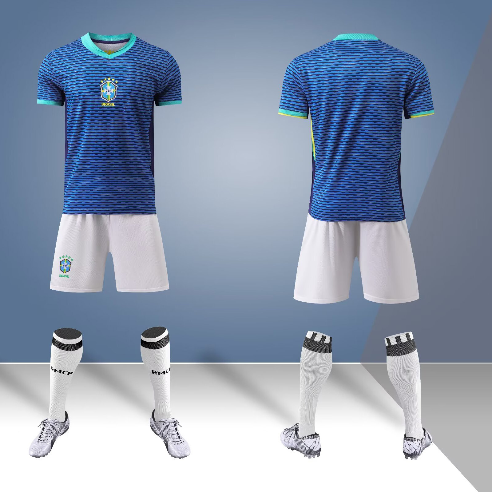 2425 juego de ropa de fútbol para adultos y niños Copa del Mundo Club de secado rápido para hombres y mujeres equipos de impresión de entrenamiento