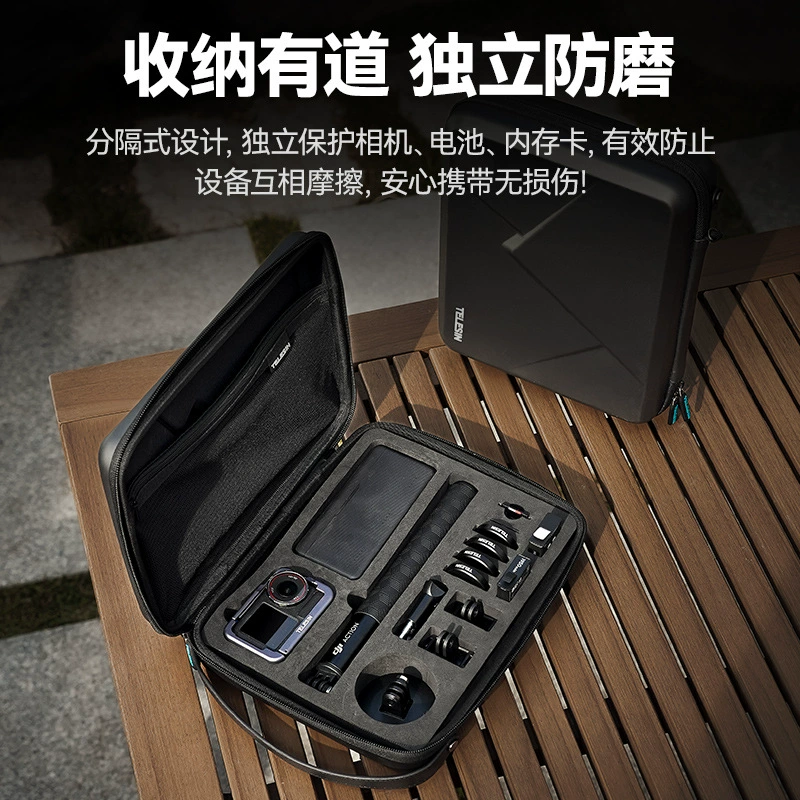 泰迅 TELESIN DJI osmo action5 pro large storage bag action 4/3 protection