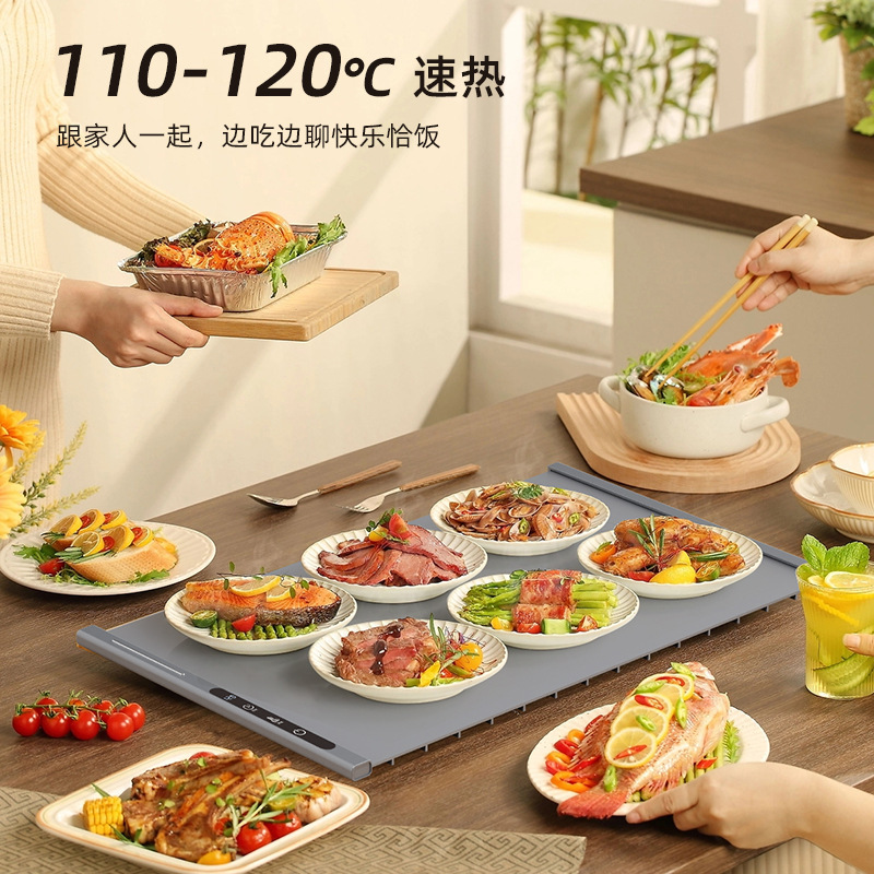 家庭用温かい料理や温かいご飯用のクロスボーダーシリコン温めまな板、多機能ダイニングテーブル、保存可能な断熱ボード|undefined