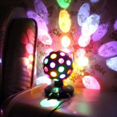 マジックボールライトディスコボール LED ディスコ 360 度回転雰囲気ナイトライト舞台照明バーディスコ