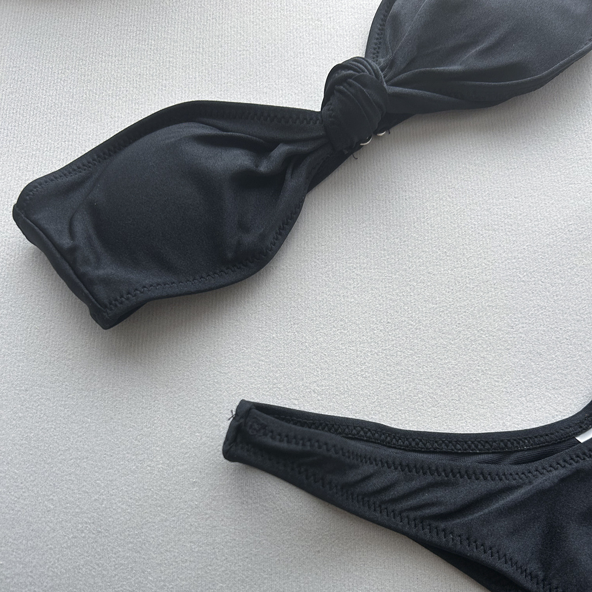 100g Weight Sexy Feel Of Sensation Briefs Panties Style Nylon Fabric Type 2 Pieces Set Quantity Swimming Pool, Beach Occasion Solid Color Pattern Demi Cup Bra Cup Women's Gender Women's Solid Color 2 Pieces Set Bikinis Swimwear 9