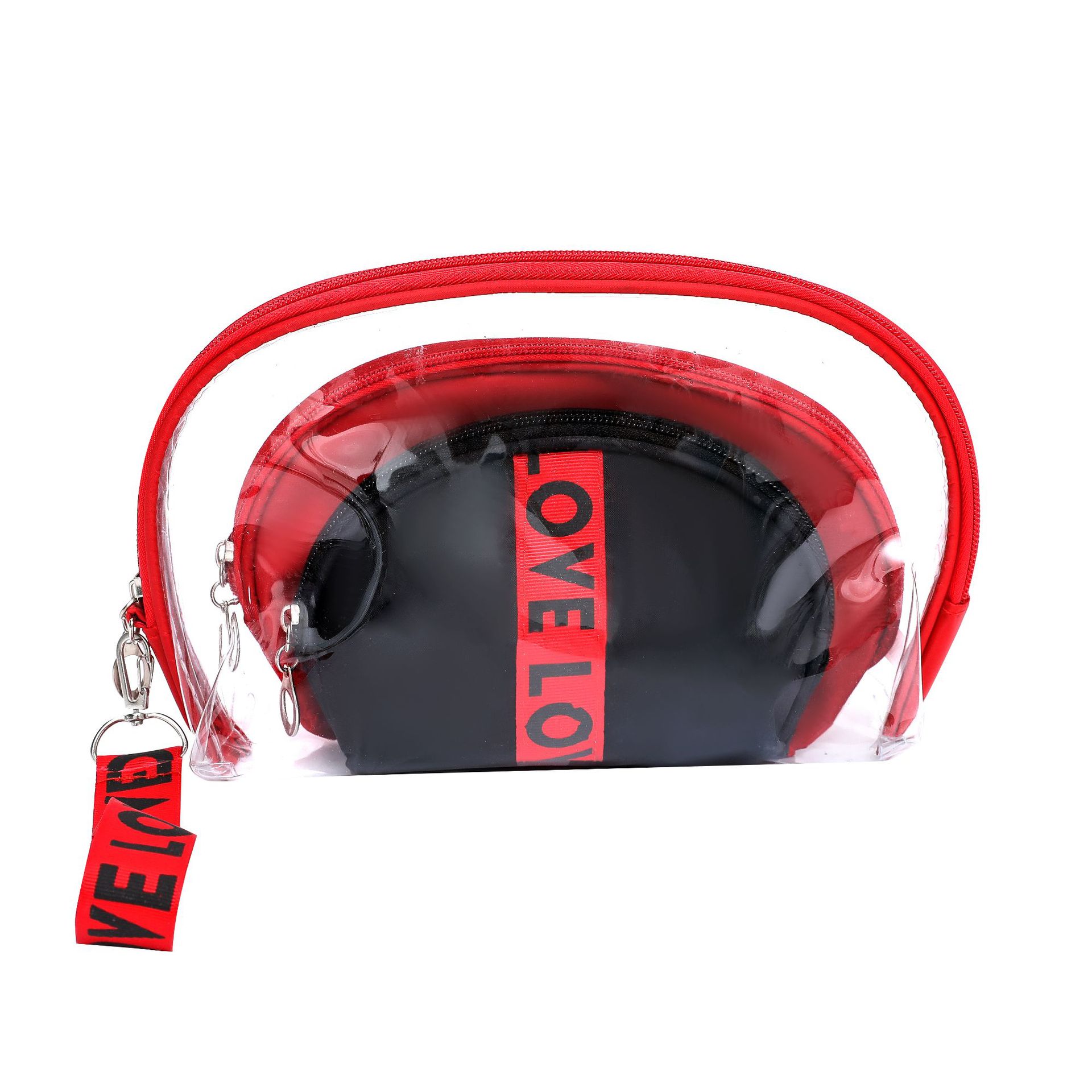 AMOR bolsa de cosméticos de tres piezas de semicírculo bolsa de viaje bolsa de lavado