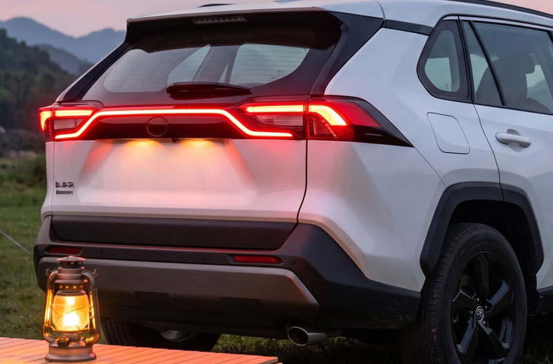 Suitable for 20-25 Models of Toyota Rav4, Dedicated Modified Led Flowing Tail Lights and Brake Lights