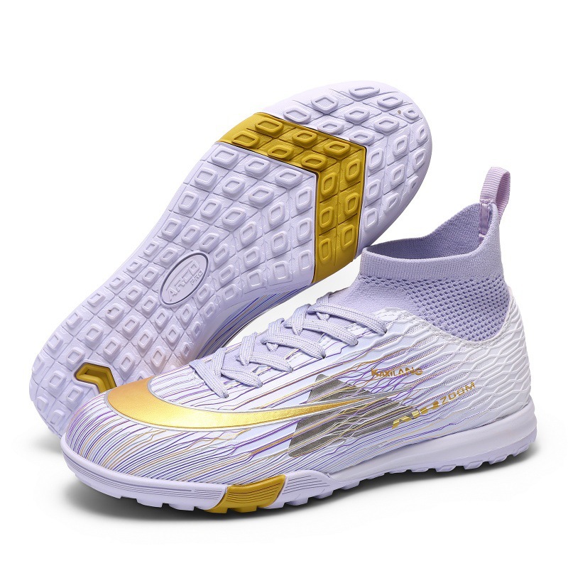 Zapatillas de Fútbol de Caña Alta TF de TPU Equilibrio para Césped Artificial y Fútbol