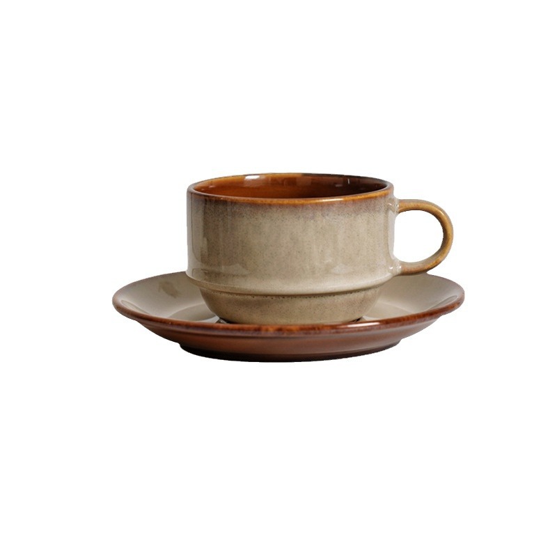 Transfronterizos LICANG tazas de café de cerámica europea creativas de tazas de desayuno caseras tazas de café de oficina