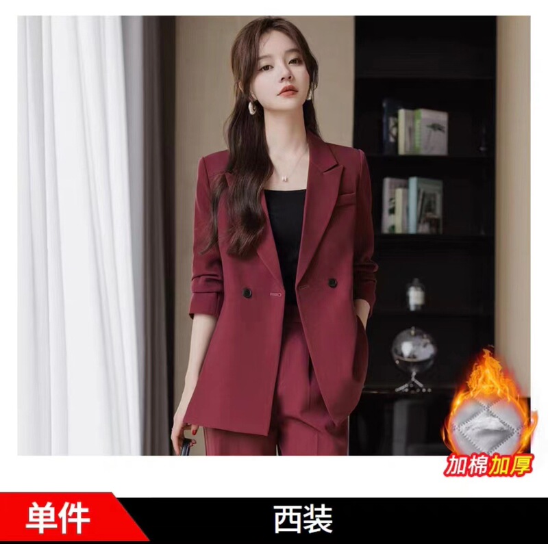 西装套装女装高级感职业装正装时尚休闲西服外套西装女阔腿裤套装|undefined