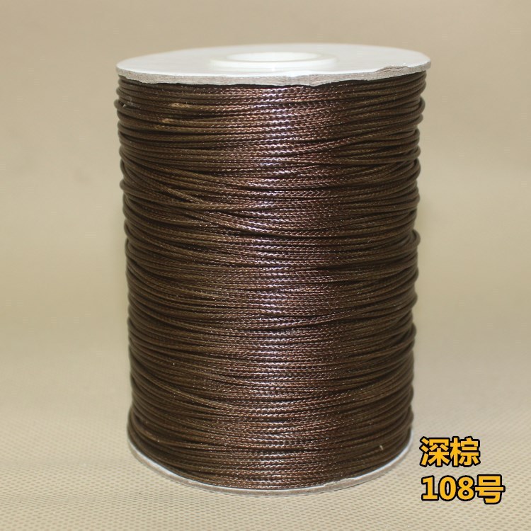 工場直販韓国ラウンドワックスコード環境に優しい DIY ワックスロープ黒手織りワックスロープウェビングワックスコードネックレスロープ|undefined