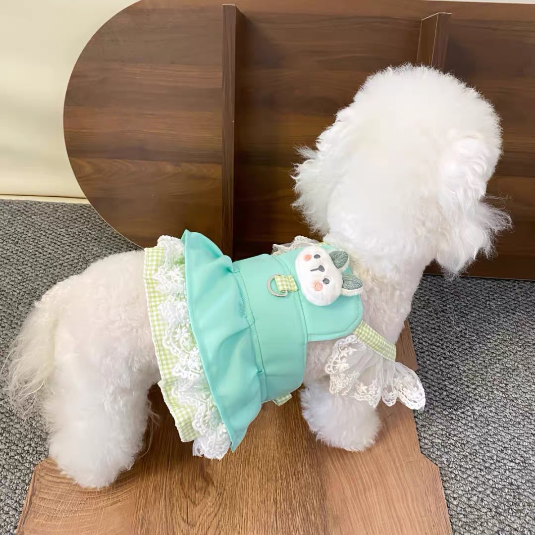 녹색 토끼 가슴과 등 [끈 없음]