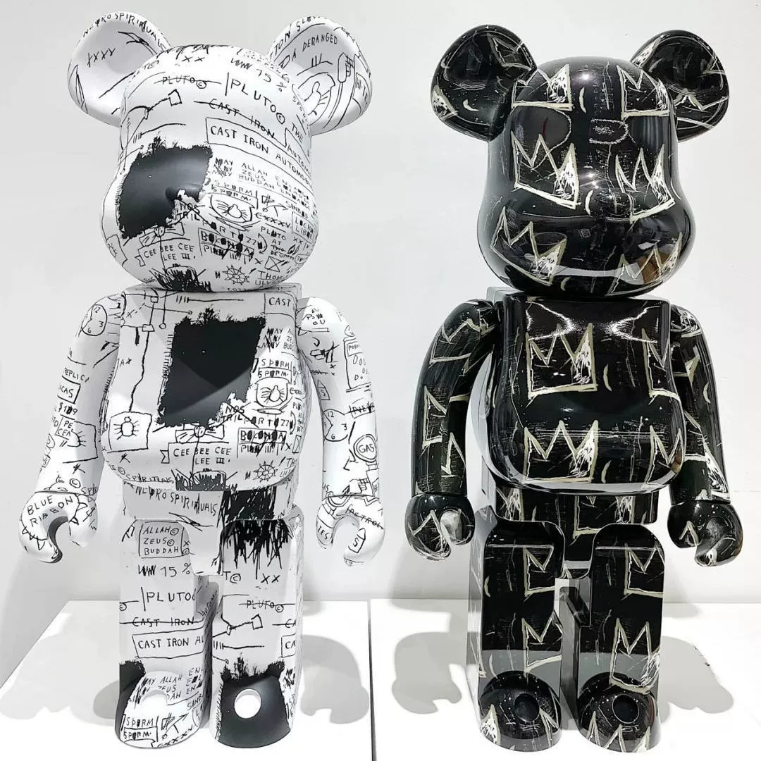 Bearbrick Violent Bear 1000%Plating Tide Playing Bear Hand -Office Toys Home Locker Ladder Van Gogh Qianqiu