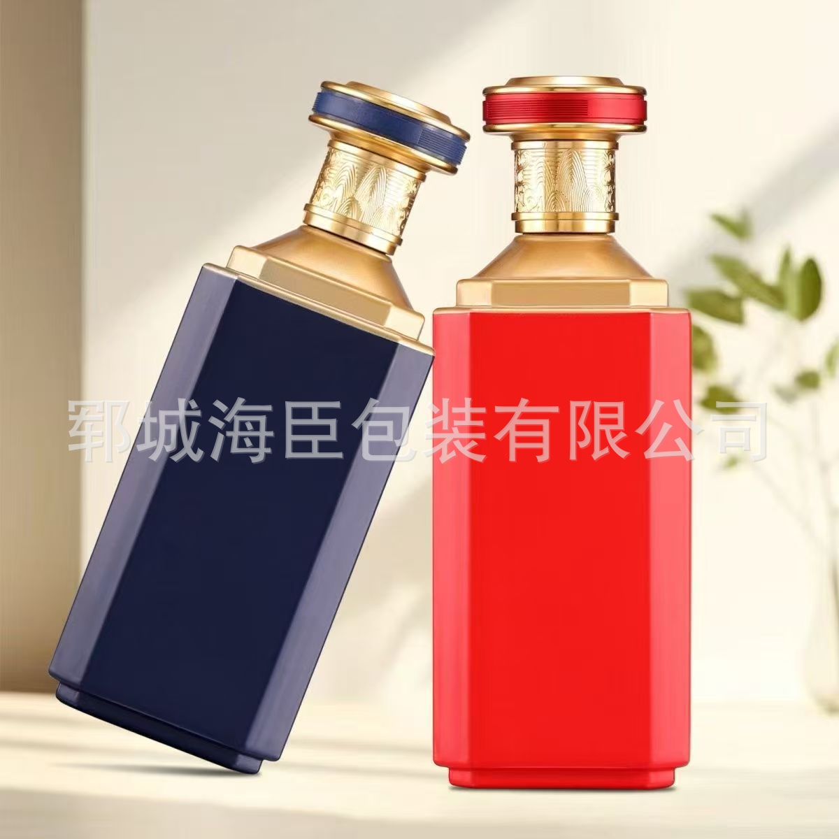 高颜值白酒瓶一斤装自酿酒密封包装瓶散酒存酒瓶空瓶子喷涂烤花瓶