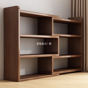 Solid Wood Color Bookshelf Desktop Storage Rack Children's Desk Storage Rack Home Desk Small Bookcase Office Storage Cabinet