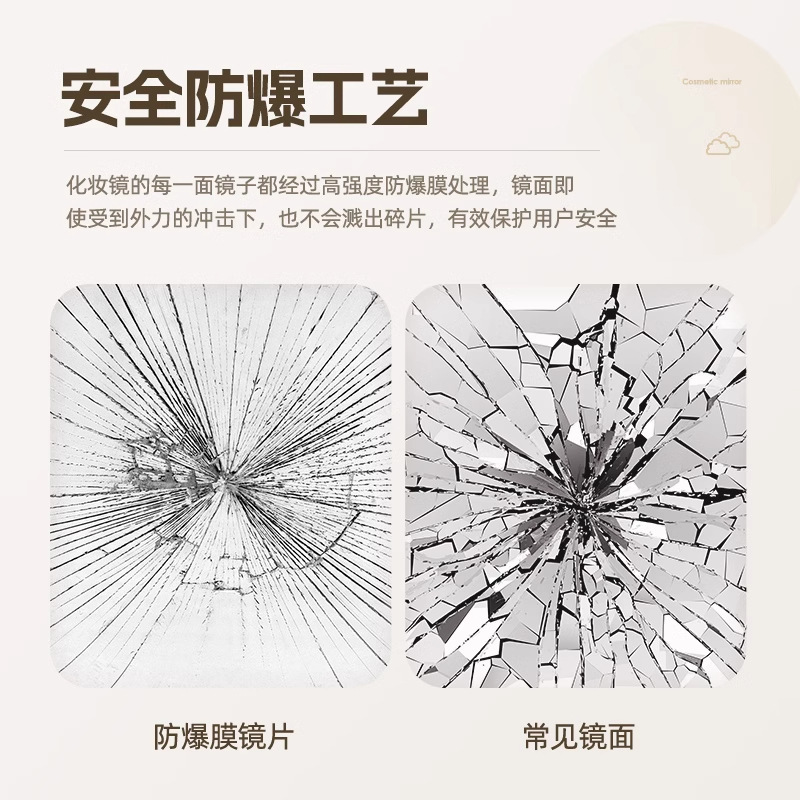 Espejo de maquillaje de nube 2025 nuevo espejo tocador dormitorio escritorio pared colgante led inteligente espejo de tocador con luz