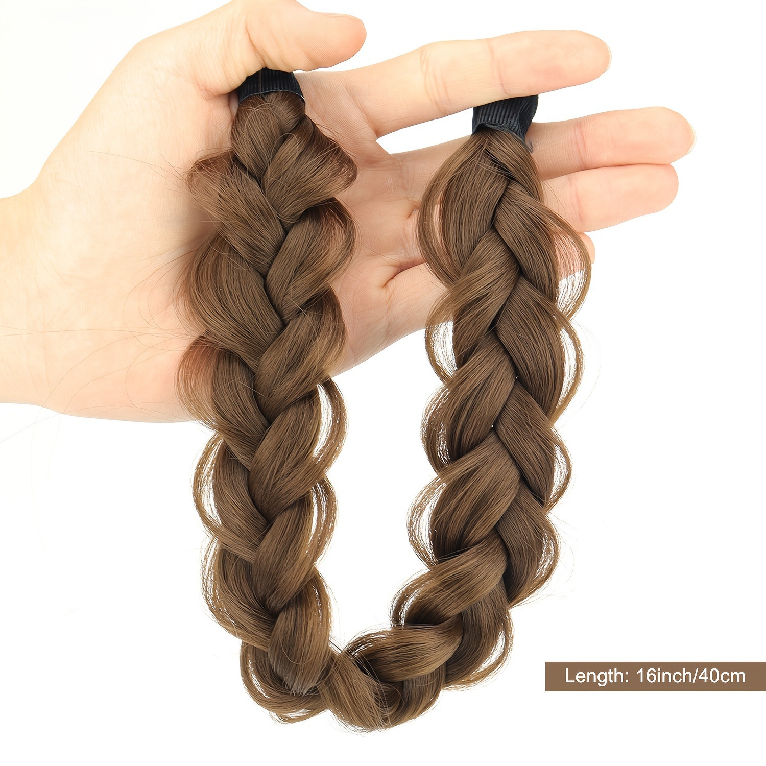 Trenza de hueso de pescado ajustable elástica europea y americana de alta temperatura transfronteriza cabeza de tejido manual