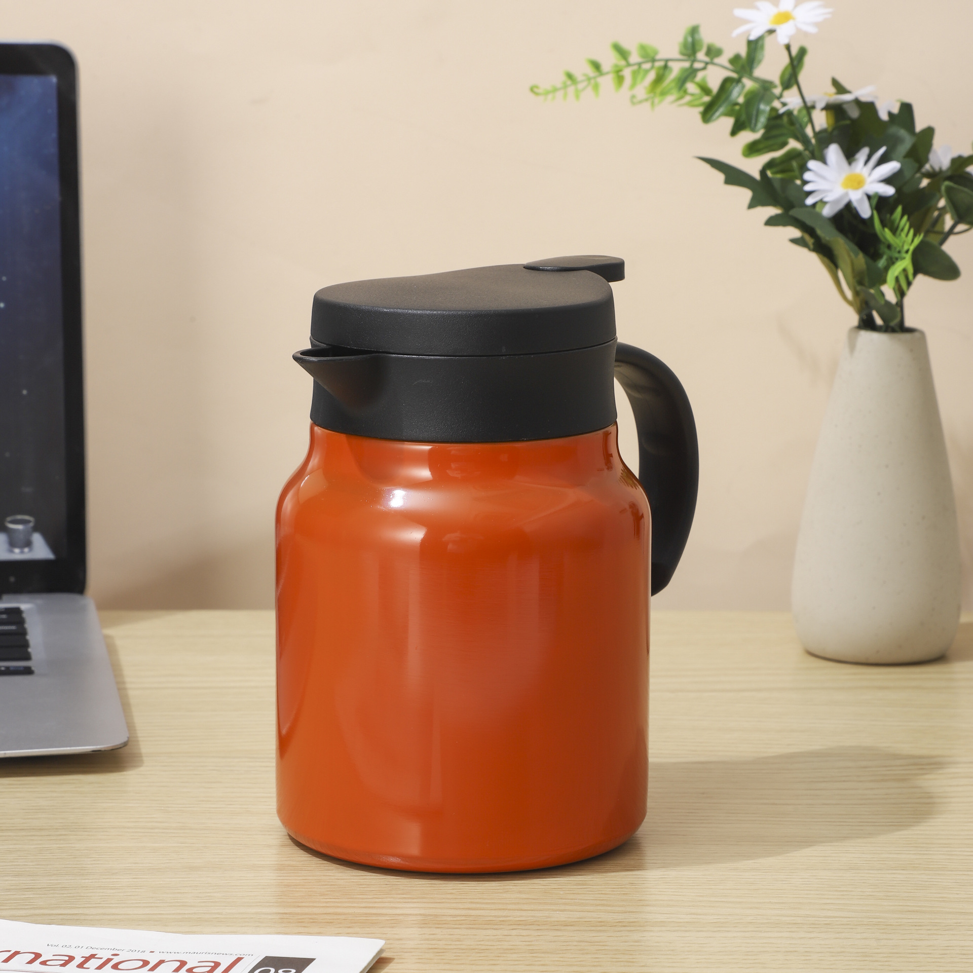 316 tetera de té de acero inoxidable taza de preservación de calor para hombres y mujeres viejos tetera de té blanca para hacer té doméstico de oficina de gran capacidad tetera de café