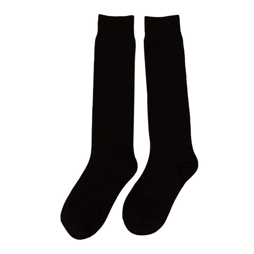加大码长袜及膝盖大码高筒小腿袜冬季长筒棉袜小腿胖mm黑色小腿袜