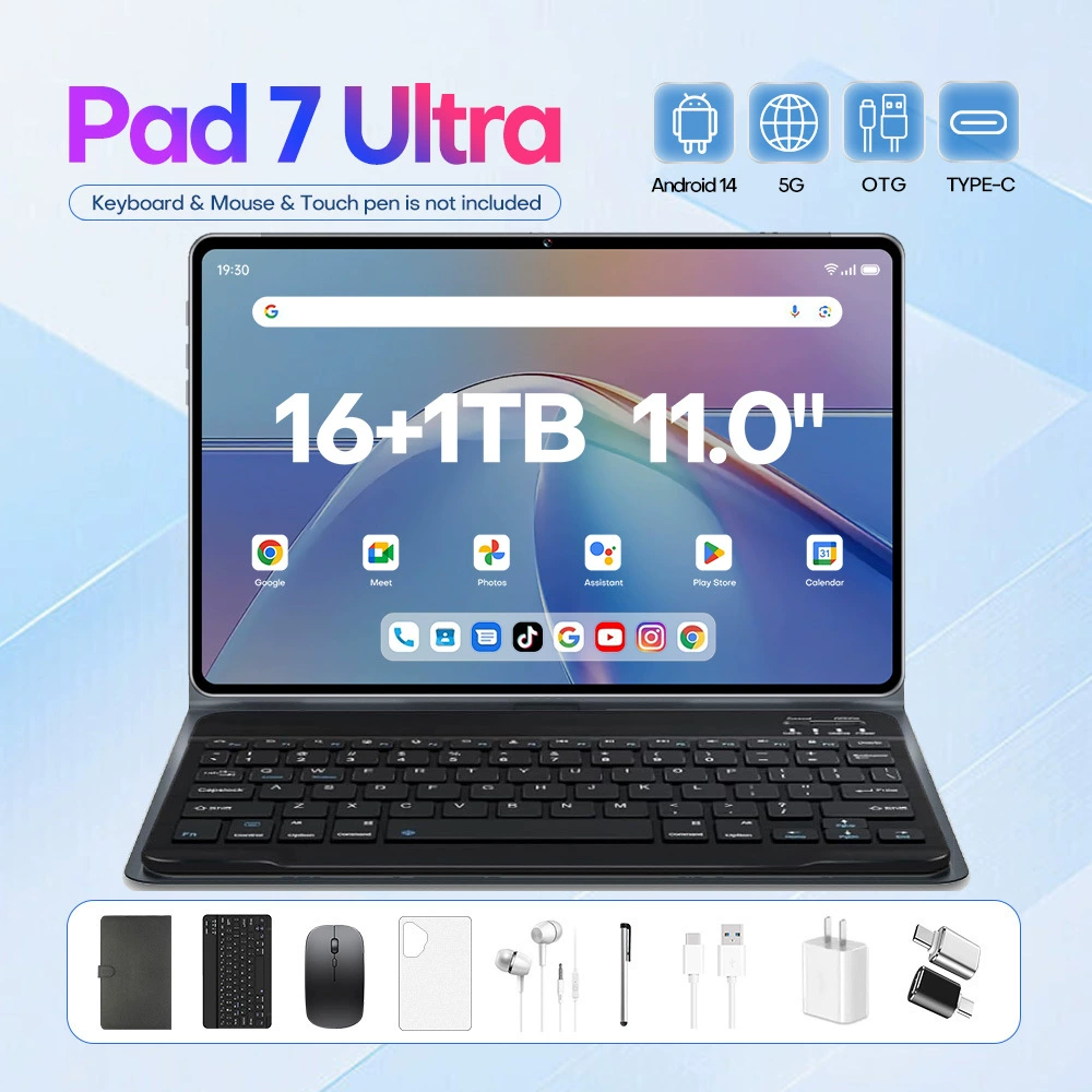 Планшет Pad 7 Ultra нового формата cross-border 10,1 дюйма, 16+1Т, офисно-развлекательный планшет, источник производителя