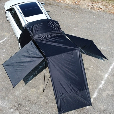 Extension Car Rear Tent – Avtomobil dam çadırları - car-tail-tent-bracket-three-sided-extension-shed-3-4-people