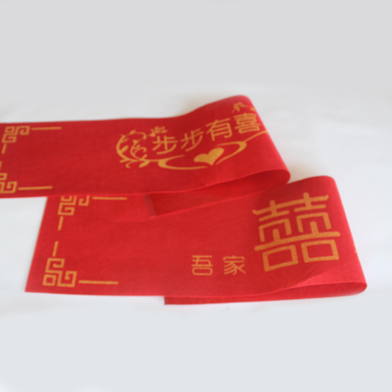 Wedding Red Carpet Stair Carpet Disposable Self-adhesive Non-slip Stair Mat Wedding Step-by-step Happy Carpet Foot Mat