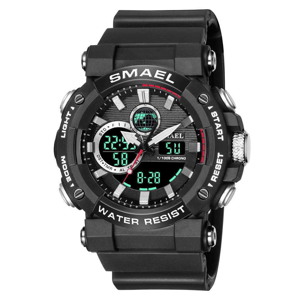 Smael Smair 8048 hombres reloj deportivo tendencia multifuncional cinta juventud impermeable reloj electrónico
