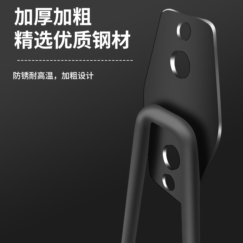 Genuino gancho de servicio pesado super fuerte gancho de hierro soporte conjunto de pared de garaje soporte de exhibición perforación gancho de almacén