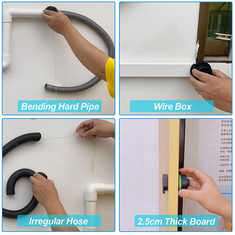 磁性管道串线拉线器电工穿线器尼龙管道暗线穿管器引线器