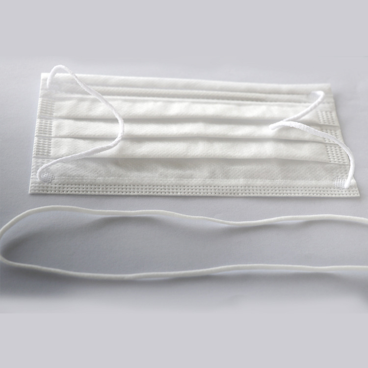 白色一次性口罩绳挂耳带 5mm空心扁形口罩松紧带