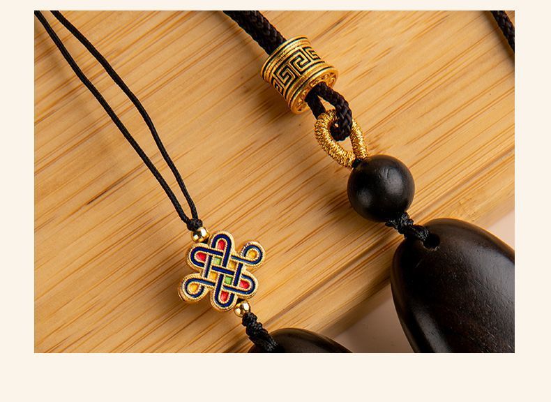 Ping An Wuthing Brand Car Pendant Car Hanging Decoration Sandalwood Personality Car Rearview Mirror High-end Retro Hanging Decoration for Men and Women