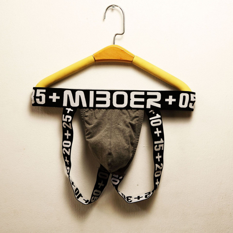New Style Men's Underwear with Hollow Design, Sexy Low-Waist U-Shaped Pouch, Elastic Pants, Fashionable Patterned Men's Underwear