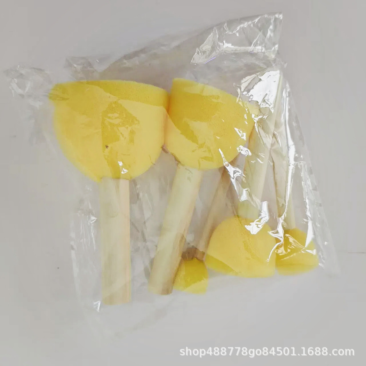 Fabricantes de graffiti al por mayor mango de madera esponja pincel de pintura sello infantil una variedad de especificaciones herramientas de pintura dedo sello pincel