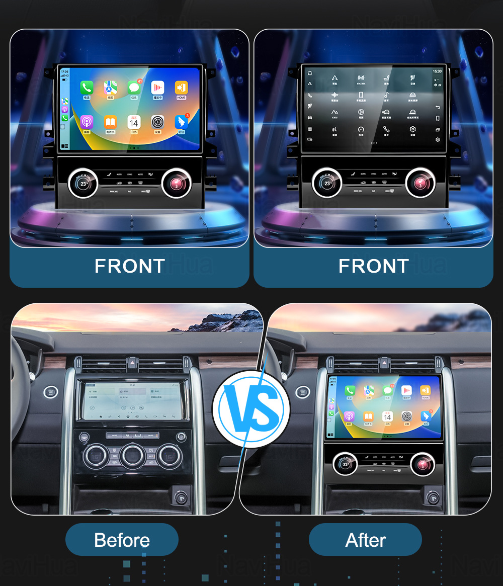Suitable for Land Rover Discovery 5 Large-Screen Central Control Screen, Supports Carplay Android Car Navigation System All-In-One Device