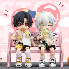 Cross-border hot sale 20CM 6 points BJD cotton doll shoes 5CM mini Velcro canvas shoes SD finger shoes