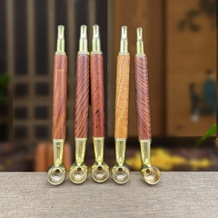 Golden-thread nanmu pipe men's old-style traditional dry tobacco pouch large tobacco pot smoking tobacco pipe mouthpiece