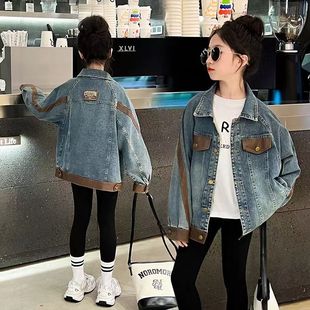 Girl's Coat Spring and Autumn Children's Korean Fashion Clothes Spring Little Girl's Loose All-match Autumn Denim Top