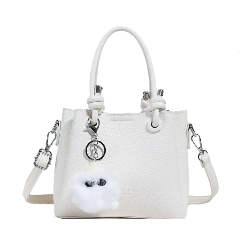 2025 nuevo estilo simple de color sólido cesta de verduras bolsos de cubo bolsos de moda retro bolsos de hombro bolsos de mujer