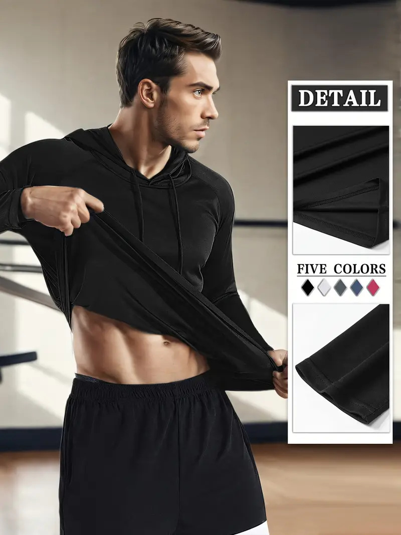 Transfronterizo tamaño europeo y americano spot Amazon deportes absorbentes de secado rápido ropa de ejercicios de mangas largas chaqueta encapuchada