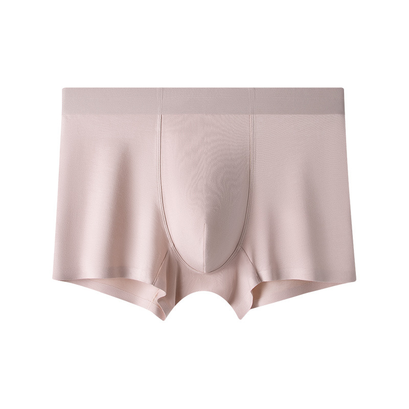 Nueva modal de los hombres calzoncillos del boxeador seda mora antibacteriano interior inconsútil transpirable niños pantalones en stock al por mayor