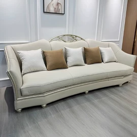 实木床;皮艺沙发;床头柜