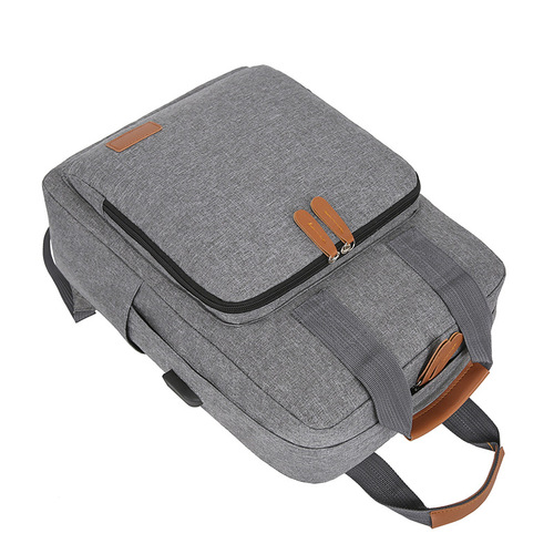 New three-piece backpack set Korean style travel bag computer backpack USB middle school student school bag manufacturer