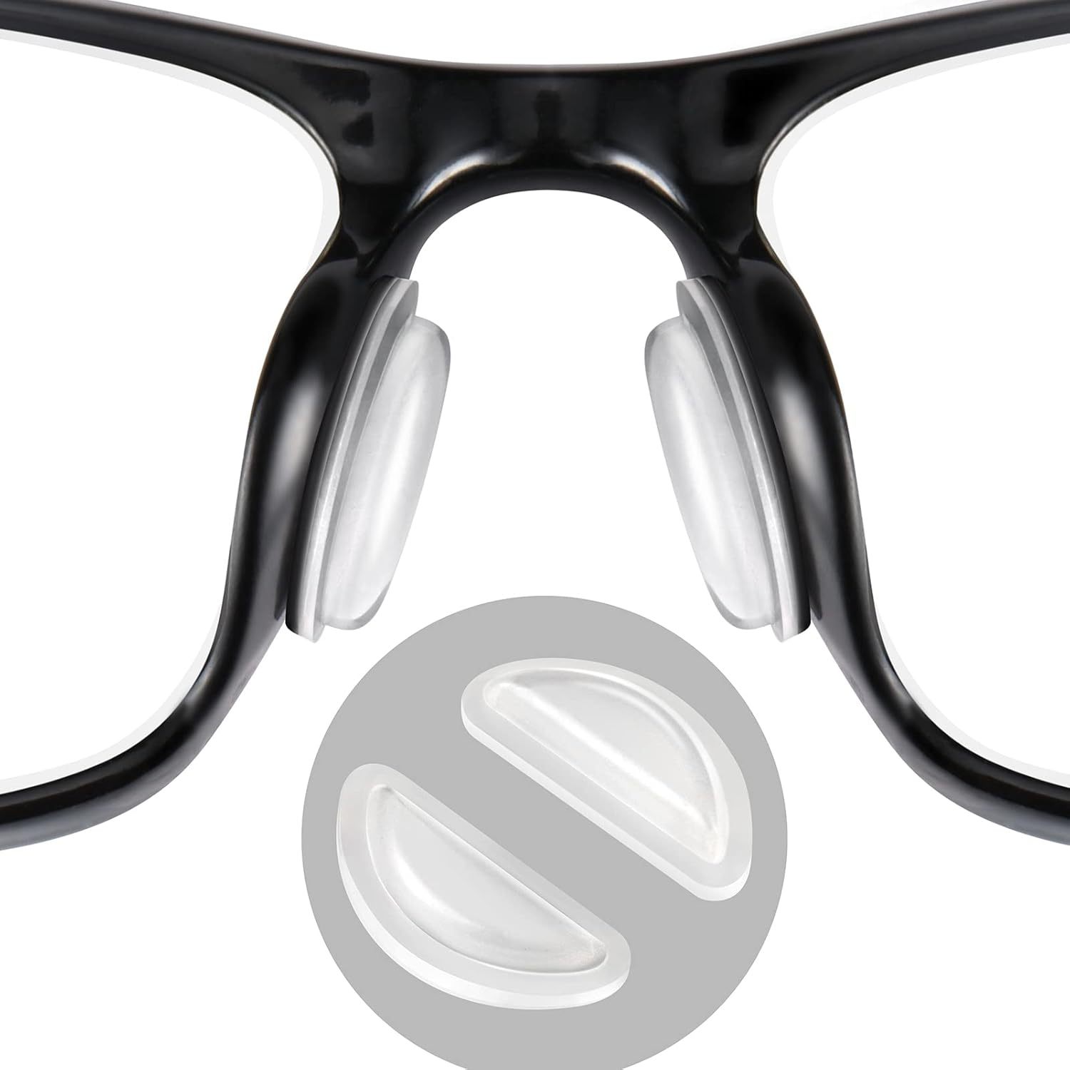Cross-Border Hot-Selling Airbag D-Shaped Nose Pads, Silicone Nose Pads, Non-Slip Height-Increasing Nose Stickers, Manufacturer Wholesale Eyeglass Accessories